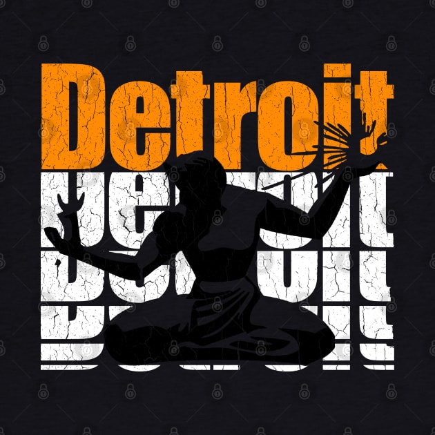 Retro '80s DETROIT (distressed vintage look) by robotface